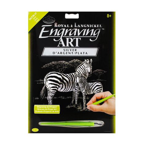 Wydrapywanka R&L A4 Silver, Zebry